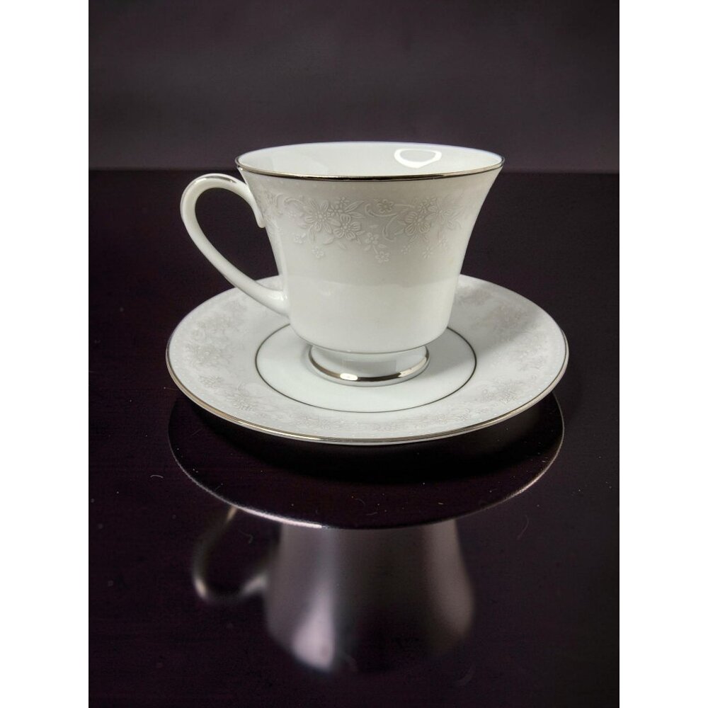 Vintage 1970s Noritake Misty Porcelain Tea,Coffee Cup and Saucer